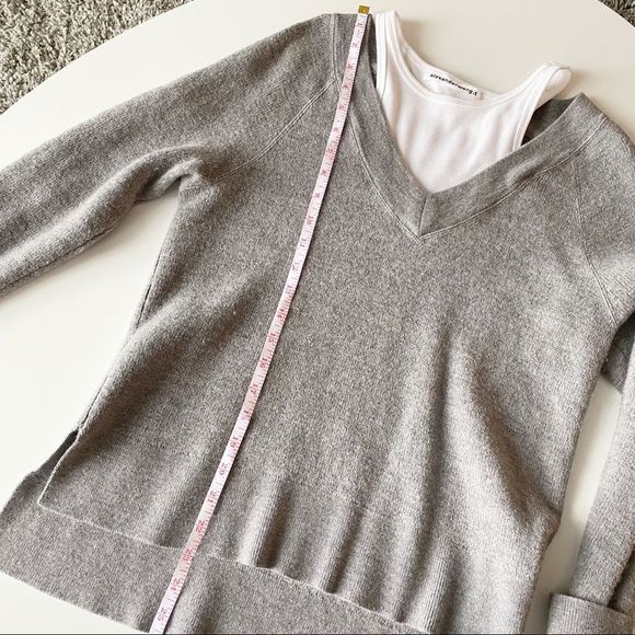 𝅺T by Alexander Wang Layered Merino Wool Sweater - Picture 6 of 7